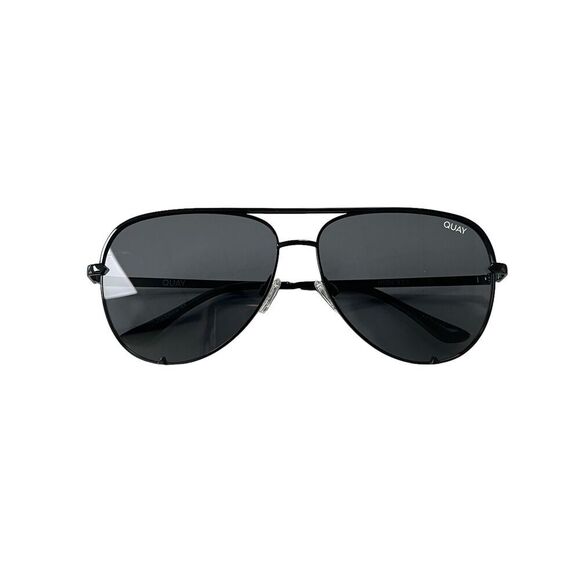 Quay Australia High Key Black Smoke Aviator Sunglasses main image 6